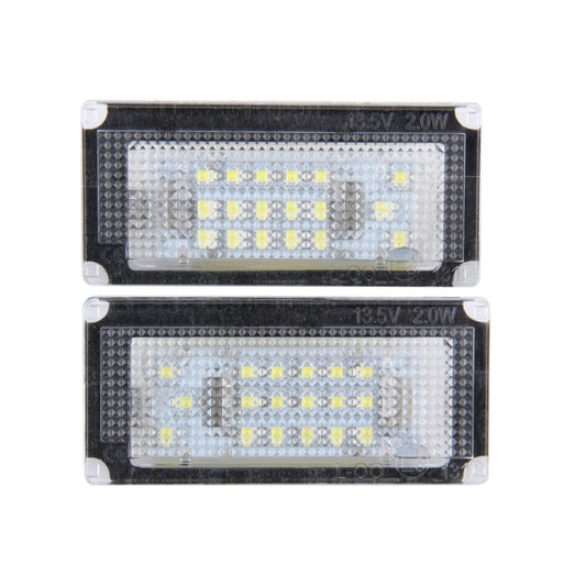 2 PCS License Plate Light with 18 SMD-3528 Lamps for BMW Mini COOPER R50/R52/R53(White Light) - License Plate Lights by buy2fix | Online Shopping UK | buy2fix