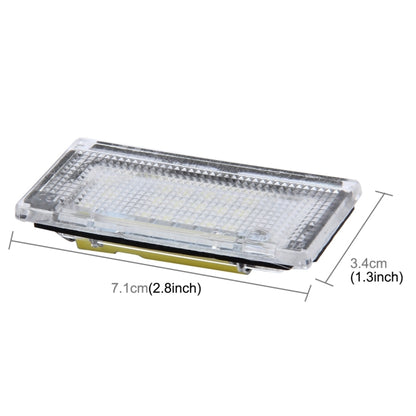 2 PCS License Plate Light with 18 SMD-3528 Lamps for BMW Mini COOPER R50/R52/R53(White Light) - License Plate Lights by buy2fix | Online Shopping UK | buy2fix