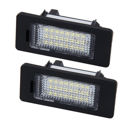 2 PCS License Plate Light with 24 SMD-3528 Lamps for BMW E81/E82/E90/E91/E92/E93/E60/E61/E39 (White Light) - License Plate Lights by buy2fix | Online Shopping UK | buy2fix