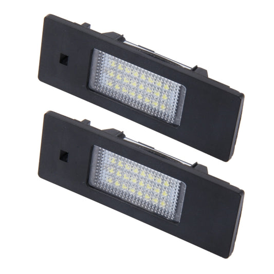2 PCS License Plate Light with 24 SMD-3528 Lamps for BMW E87(White Light) - License Plate Lights by buy2fix | Online Shopping UK | buy2fix