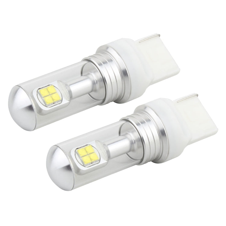 2 PCS 7440 40W 800 LM 6000K Car Turn Light Backup Light Brake Light with 8 Lamps, DC 12V(White Light) - Arrow Turn Lights by buy2fix | Online Shopping UK | buy2fix