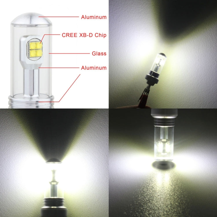 2 PCS 7440 40W 800 LM 6000K Car Turn Light Backup Light Brake Light with 8 Lamps, DC 12V(White Light) - Arrow Turn Lights by buy2fix | Online Shopping UK | buy2fix