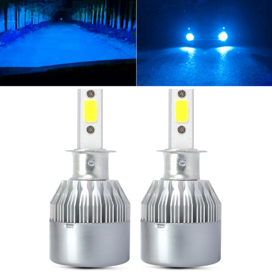 2 PCS  H3 18W 1800 LM 8000K IP68 Canbus Constant Current Car LED Headlight with 2 COB Lamps, DC 9-36V(Ice Blue Light) - LED Headlamps by buy2fix | Online Shopping UK | buy2fix
