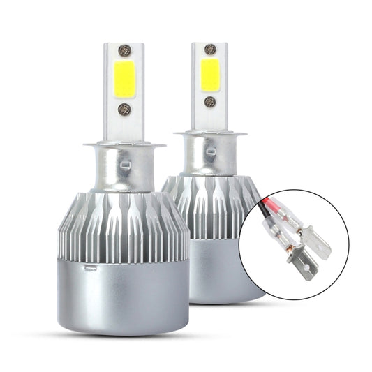 2 PCS  H3 18W 1800 LM 8000K IP68 Canbus Constant Current Car LED Headlight with 2 COB Lamps, DC 9-36V(Ice Blue Light) - LED Headlamps by buy2fix | Online Shopping UK | buy2fix