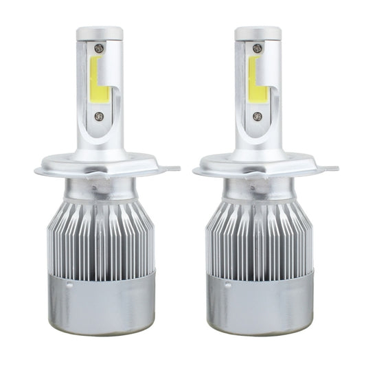 2 PCS  H4 18W 1800 LM 6000K IP68 Canbus Constant Current Car LED Headlight with 2 COB Lamps, DC 9-36V(White Light) - LED Headlamps by buy2fix | Online Shopping UK | buy2fix