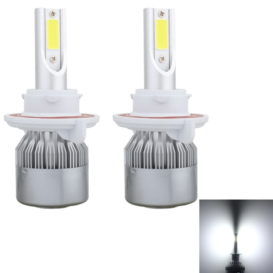 2 PCS  H13 18W 1800 LM 6000K IP68 Canbus Constant Current Car LED Headlight with 2 COB Lamps, DC 9-36V(White Light) - LED Headlamps by buy2fix | Online Shopping UK | buy2fix