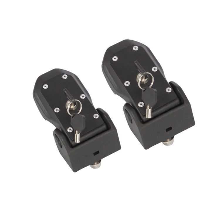 2 PCS Car Anti-Theft Hood Latch Locking Catch Buckle Engine Cover with Lock for Jeep Wrangler JL 2018 - Locks & Hasps by buy2fix | Online Shopping UK | buy2fix