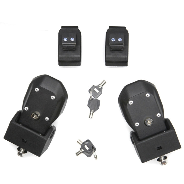 2 PCS Car Anti-Theft Hood Latch Locking Catch Buckle Engine Cover with Lock for Jeep Wrangler JL 2018 - Locks & Hasps by buy2fix | Online Shopping UK | buy2fix