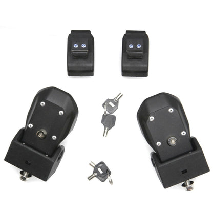 2 PCS Car Anti-Theft Hood Latch Locking Catch Buckle Engine Cover with Lock for Jeep Wrangler JL 2018 - Locks & Hasps by buy2fix | Online Shopping UK | buy2fix