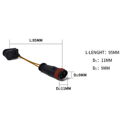 2 PCS Car Front Rear Brake Pad Sensor Cable 1645401017 2205401517 for Mercedes-Benz W164 2005-2010 / W166 2011- - Brake System by buy2fix | Online Shopping UK | buy2fix