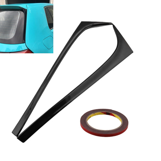 Lèvre de becquet latéral d'aile arrière noire brillante d'abs de style de voiture pour Volkswagen Golf 7 MK7 2014-2017