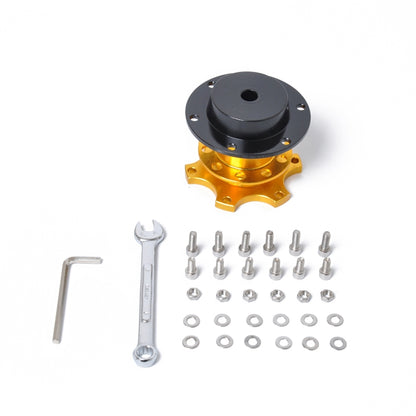 Universal Aluminum Car Steering Wheel Quick Release HUB Racing Adapter Snap Off Boss Kit - Other Tools by buy2fix | Online Shopping UK | buy2fix