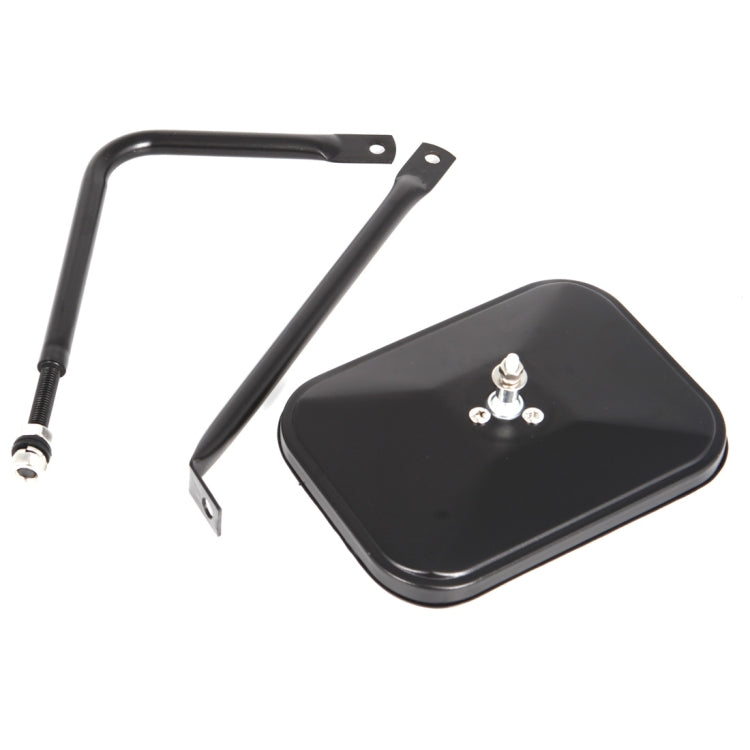 2 PCS Car Door Off Side View Mirror Rectangular Reversing Mirrors for Jeep Wrangler JK 2007-2017 by buy2fix
