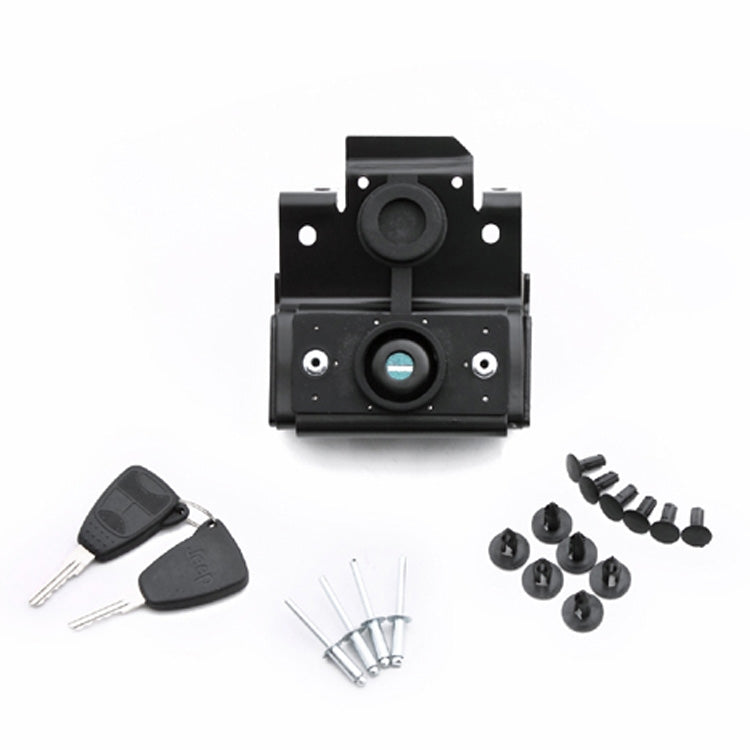Car Anti-Theft Hood Latch Locking Engine Cover Lock with Keys for Jeep Wrangler JK 2007-2017 - Locks & Hasps by buy2fix | Online Shopping UK | buy2fix