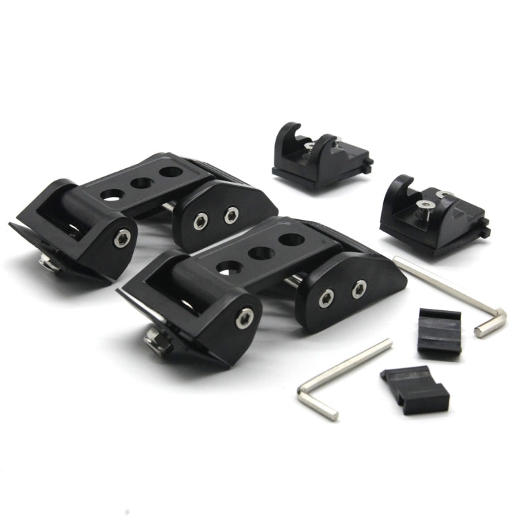 2 PCS Car Three Holes Hood Latch Locking Catch Buckle Engine Cover for Jeep Wrangler JK 2007-2017 - Locks & Hasps by buy2fix | Online Shopping UK | buy2fix