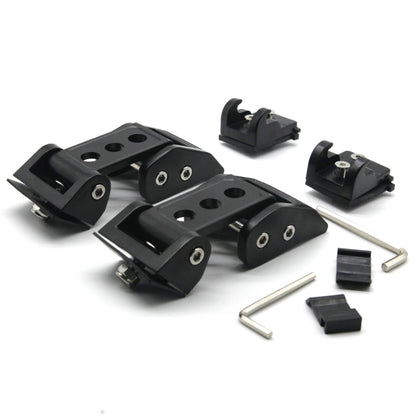 2 PCS Car Three Holes Hood Latch Locking Catch Buckle Engine Cover for Jeep Wrangler JK 2007-2017 - Locks & Hasps by buy2fix | Online Shopping UK | buy2fix