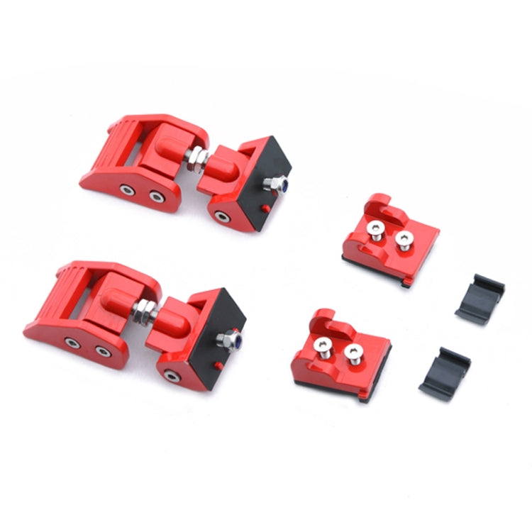 2 PCS Car Latch Locking Catch Buckle Engine Cover for Jeep Wrangler JK 2007-2017(Red) - Locks & Hasps by buy2fix | Online Shopping UK | buy2fix