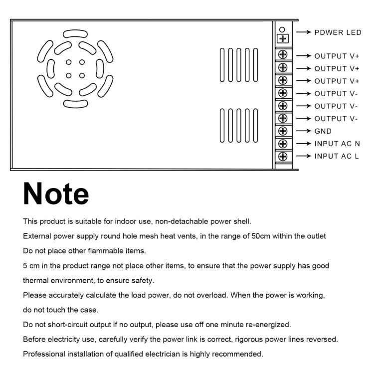 S-24W-12 24W AC 220V to DC 12V 2A Car Regulated Switching Power Supply - Modified Square Wave by buy2fix | Online Shopping UK | buy2fix