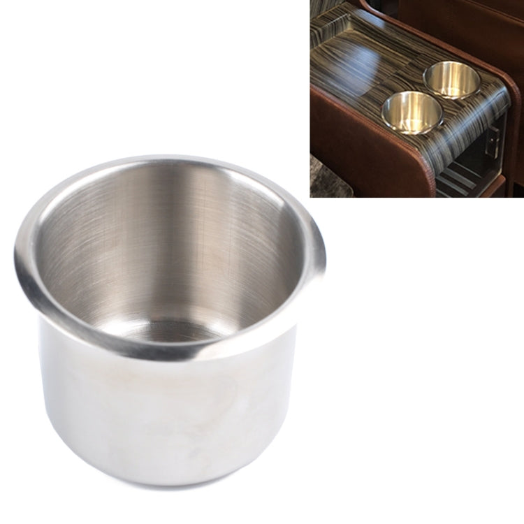 Stainless Steel Drop-in Cup Holder Table Drink Holder for RV Car Truck Camper, Size: 6.8 x 5.6cm by buy2fix