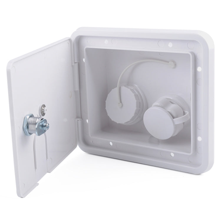 White Water Inlet Integrated Fill Dish Hatch Lock for RV Trailer Camper - Others by buy2fix | Online Shopping UK | buy2fix