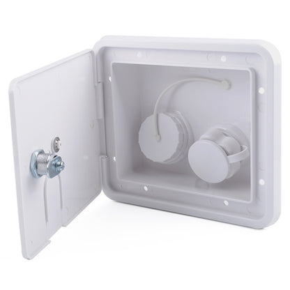 White Water Inlet Integrated Fill Dish Hatch Lock for RV Trailer Camper - Others by buy2fix | Online Shopping UK | buy2fix
