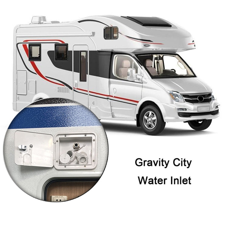 White Water Inlet Integrated Fill Dish Hatch Lock for RV Trailer Camper - Others by buy2fix | Online Shopping UK | buy2fix