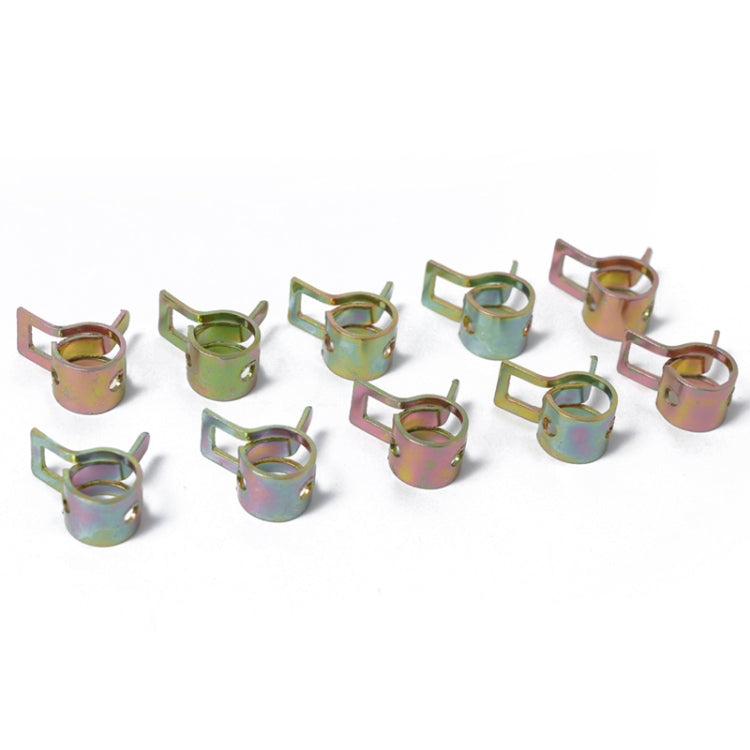 10 PCS 18mm Car Spring Clip Fuel Line Hose Clip Water Pipe Air Tube Clamp Fastener - Booster Cable & Clip by buy2fix | Online Shopping UK | buy2fix