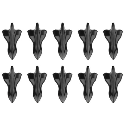 10 PCS Universal Car Black Shark Fin Diffuser Vortex Generator Roof Spoiler by buy2fix