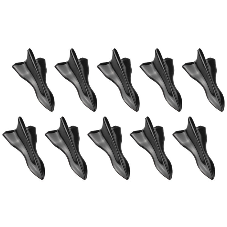 10 PCS Universal Car Black Shark Fin Diffuser Vortex Generator Roof Spoiler by buy2fix