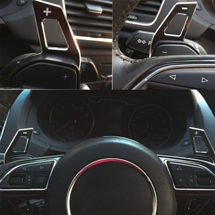 Car Modification Aluminum Paddle Shift Extensions for Audi A1-A7 / Q5 Steering Wheel Gear Shifters by buy2fix