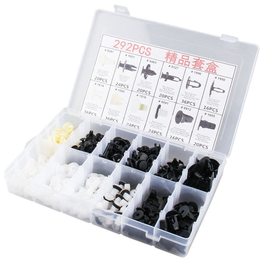 292 PCS Car Retainer Clips Assortment Car Panel Trim Plastic Fasteners Rivet Clips Set - Nuts & Bolts by buy2fix | Online Shopping UK | buy2fix