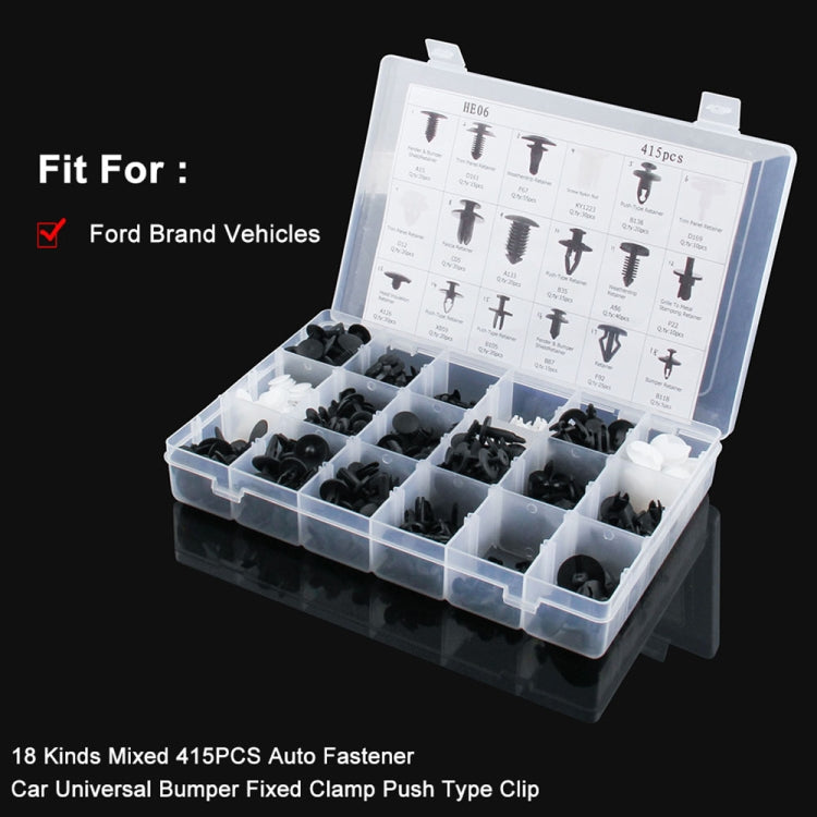 415 PCS Car Retainer Clips Assortment Car Panel Trim Plastic Fasteners Rivet Clips Set - Nuts & Bolts by buy2fix | Online Shopping UK | buy2fix
