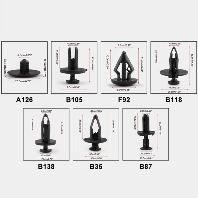 415 PCS Car Retainer Clips Assortment Car Panel Trim Plastic Fasteners Rivet Clips Set - Nuts & Bolts by buy2fix | Online Shopping UK | buy2fix