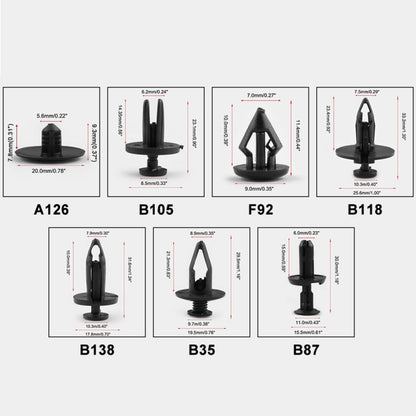 415 PCS Car Retainer Clips Assortment Car Panel Trim Plastic Fasteners Rivet Clips Set - Nuts & Bolts by buy2fix | Online Shopping UK | buy2fix
