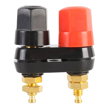 5 PCS Car Double Terminals Red Black Hexagon Connector Amplifier Terminal Speaker Plug Jack -  by buy2fix | Online Shopping UK | buy2fix