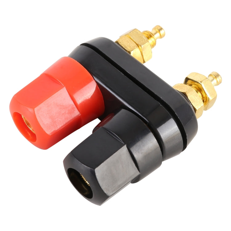 5 PCS Car Double Terminals Red Black Hexagon Connector Amplifier Terminal Speaker Plug Jack -  by buy2fix | Online Shopping UK | buy2fix