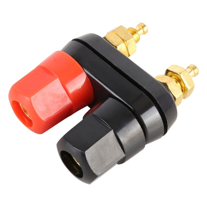 5 PCS Car Double Terminals Red Black Hexagon Connector Amplifier Terminal Speaker Plug Jack -  by buy2fix | Online Shopping UK | buy2fix