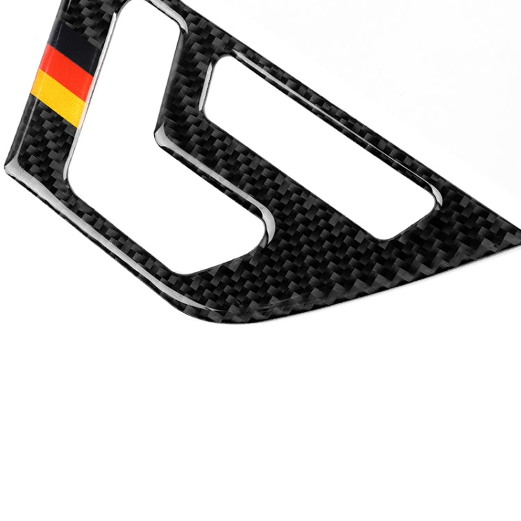 2 PCS German Flag Car Carbon Fiber Left Drive Seat Adjustment Panel Decorative Sticker for Mercedes-Benz W204 2007-2013 by buy2fix