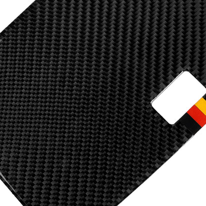 Car German Flag Carbon Fiber Console Navigation Panel Decorative Sticker for Mercedes-Benz W204 C Class 2007-2010 by buy2fix