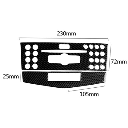 Car Carbon Fiber Center Console Panel Decorative Sticker for Mercedes-Benz W204 C Class 2007-2010 by buy2fix