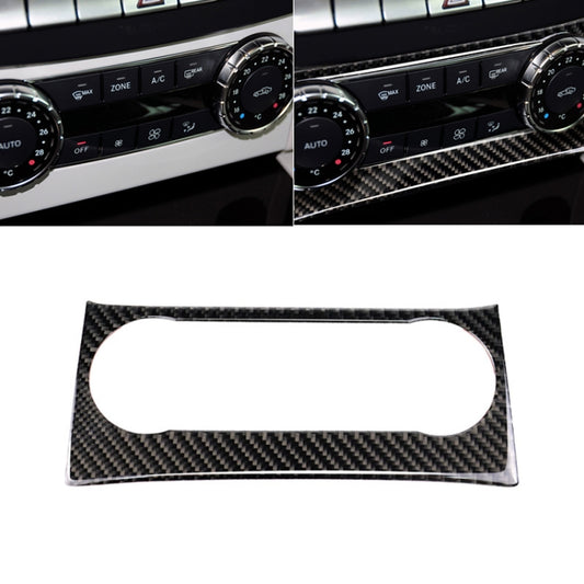 Car Carbon Fiber Air Conditioning Knob Control Panel Decorative Sticker for Mercedes-Benz W204 C Class 2011-2013 by buy2fix