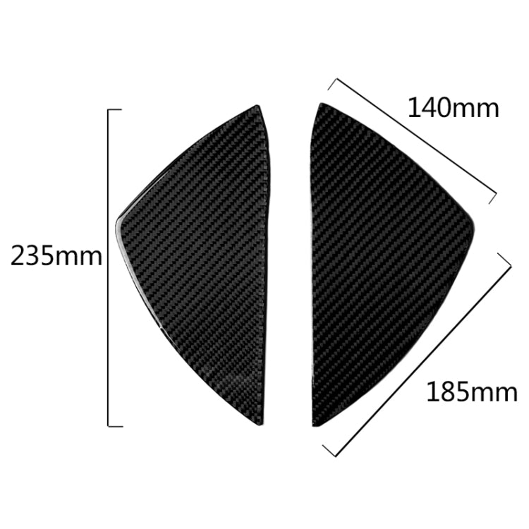 Car Carbon Fiber Front Door Slot Panel Decorative Sticker for Mercedes-Benz W204 C Class 2007-2013 by buy2fix