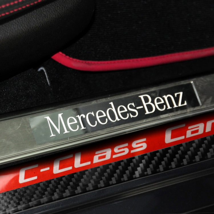 4 PCS Car Carbon Fiber Threshold Decorative Sticker for Mercedes-Benz W204 C Class 2007-2013 - Car Interior Mouldings by buy2fix | Online Shopping UK | buy2fix