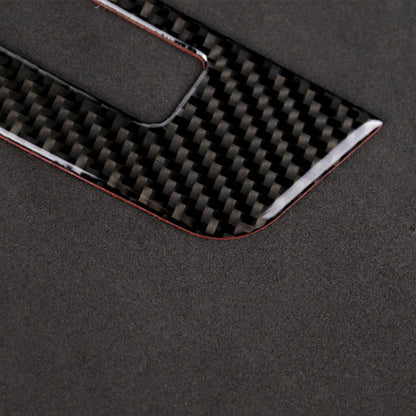 Car Carbon Fiber Central Control CD Panel Decorative Sticker for Mercedes-Benz W204 2011-2013 7-buttons by buy2fix