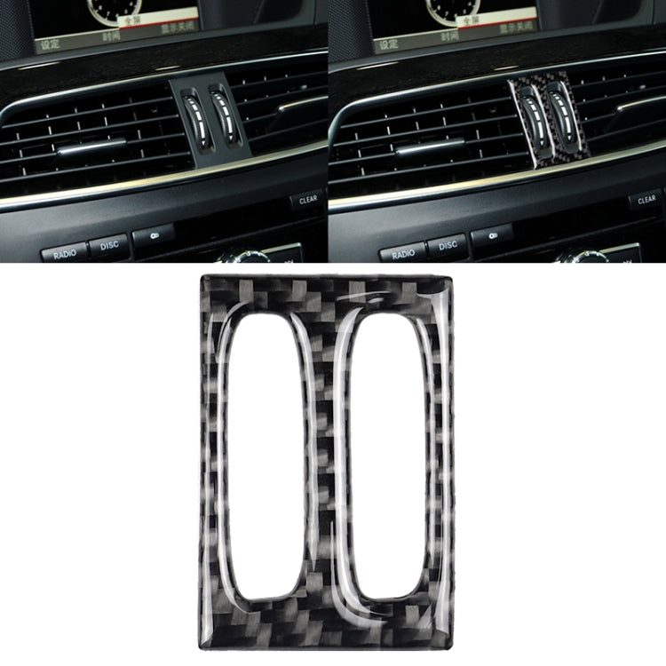 Car Carbon Fiber Intermediate Air Outlet Panel Decorative Sticker for Mercedes-Benz W204 2011-2013 by buy2fix