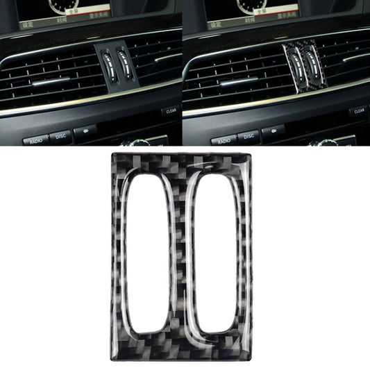 Car Carbon Fiber Intermediate Air Outlet Panel Decorative Sticker for Mercedes-Benz W204 2011-2013 by buy2fix