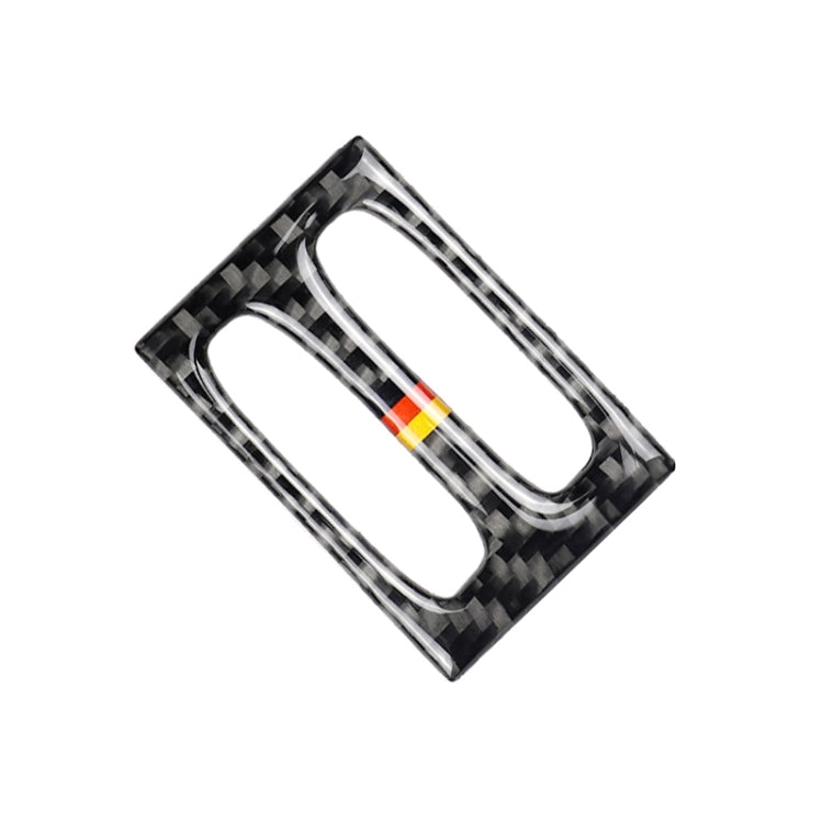 Car German Flag Carbon Fiber Intermediate Air Outlet Panel Decorative Sticker for Mercedes-Benz W204 2011-2013 by buy2fix