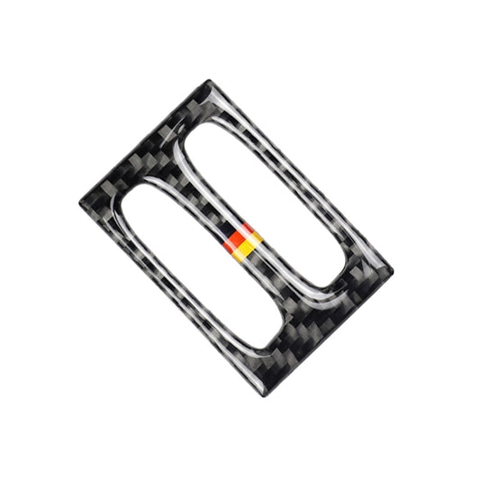 Car German Flag Carbon Fiber Intermediate Air Outlet Panel Decorative Sticker for Mercedes-Benz W204 2011-2013 by buy2fix
