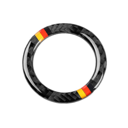 Car German Flag Carbon Fiber Air Outlet Ring + Intermediate Air Outlet + Side Air Outlet Panel Decorative Sticker for Mercedes-Benz W204 207-2010 by buy2fix