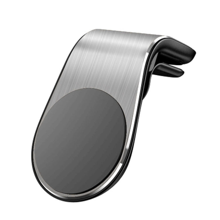Car Metal Magnetic Air Outlet Mobile Phone Holder Bracket (Silver) by buy2fix